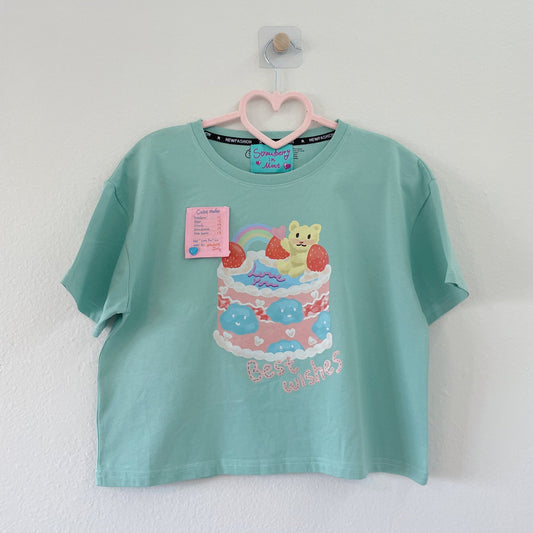 Best Cake, 100% cotton T-shirt with original kawaii design. - strawberryinmint