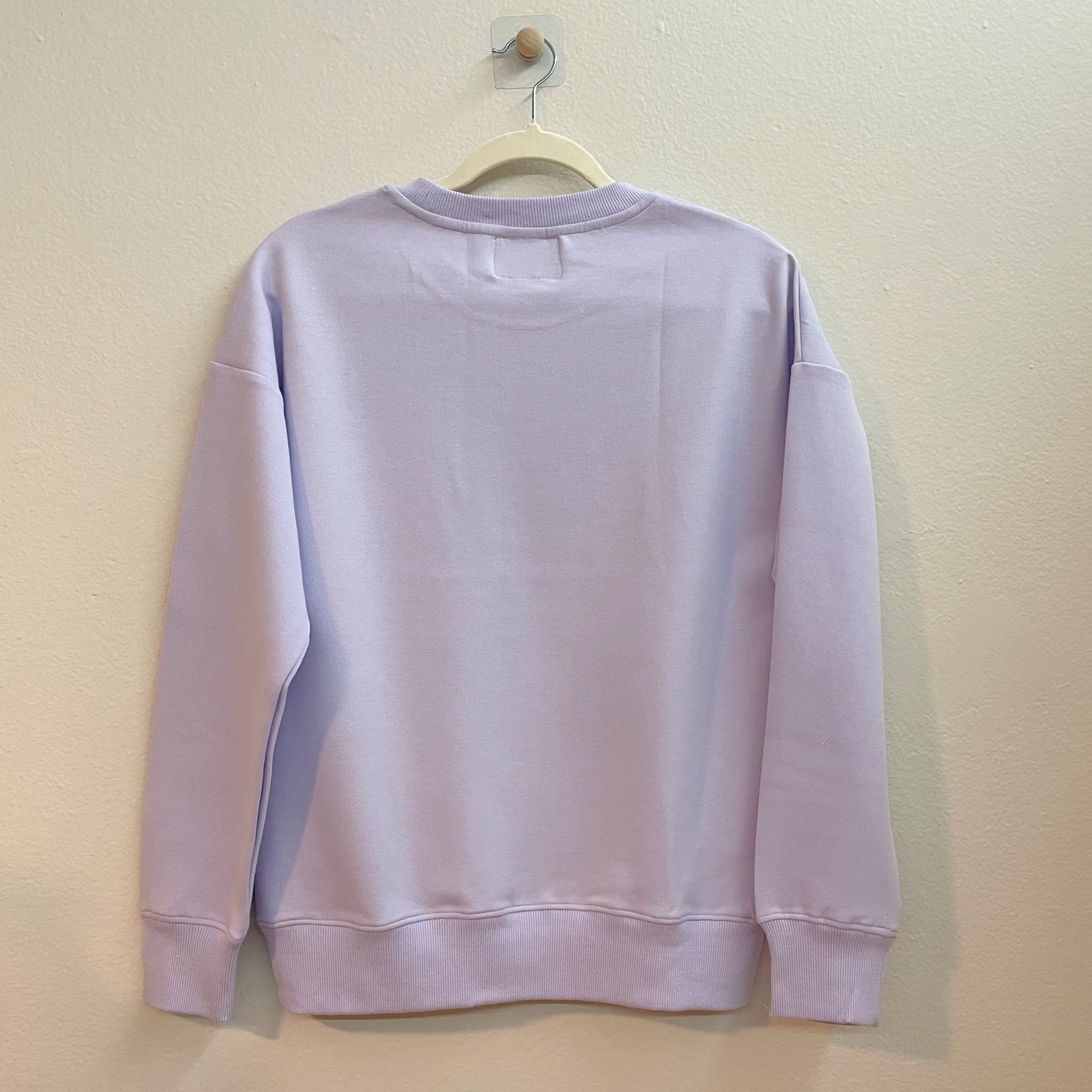 Choco Bear, Taro Color Crew Neck Sweater - strawberryinmint